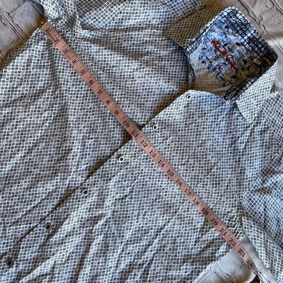 Robert Graham Mens Button Down Shirt Medium - Picture 6 of 14